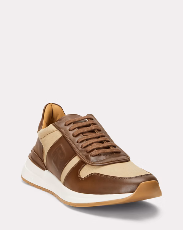 Ethan Calfskin-Canvas Trainer