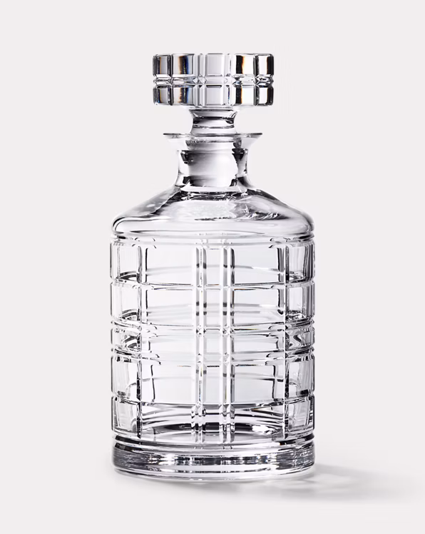 Hudson Plaid Decanter