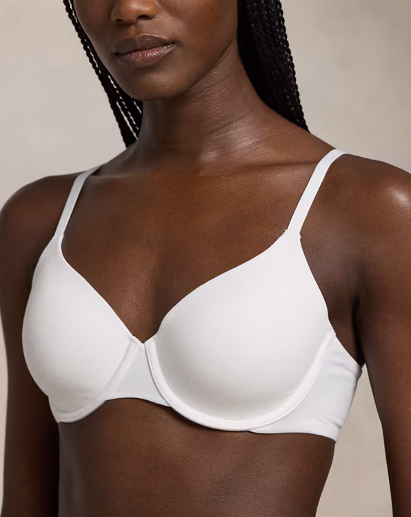 Stretch-Cotton Blend T-Shirt Bra