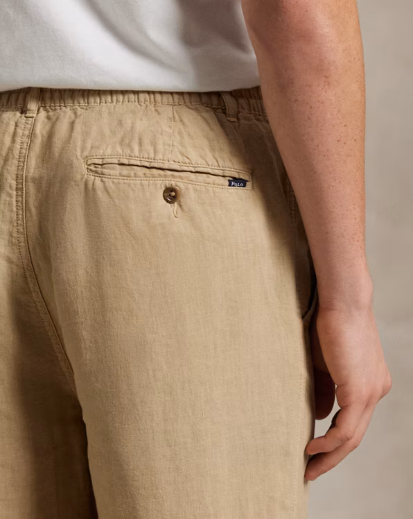 Lateef Slim Tapered Fit Linen Trouser