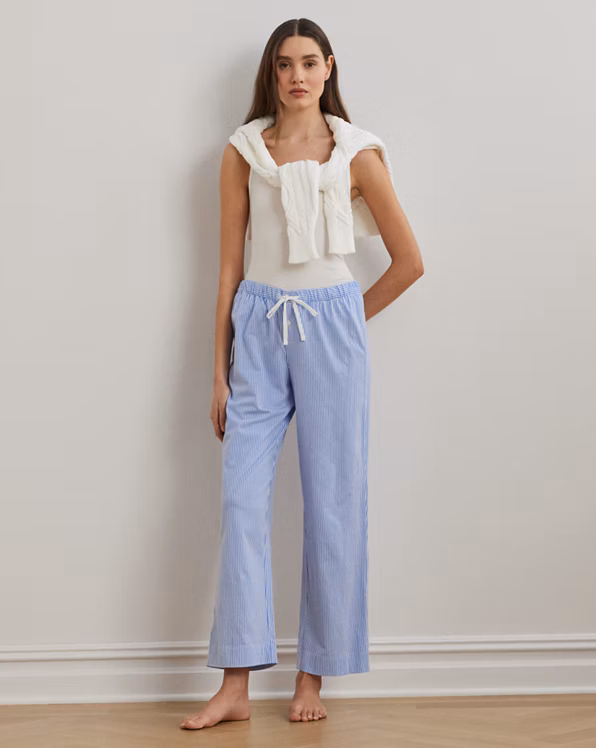 Striped Cotton Jersey Pyjama Trouser