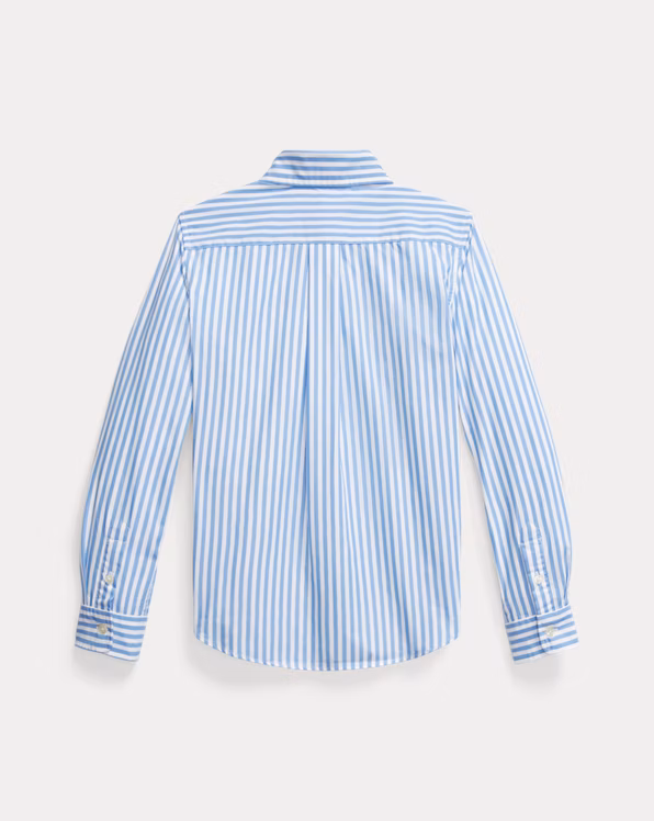 Bengal-Stripe Cotton Poplin Shirt