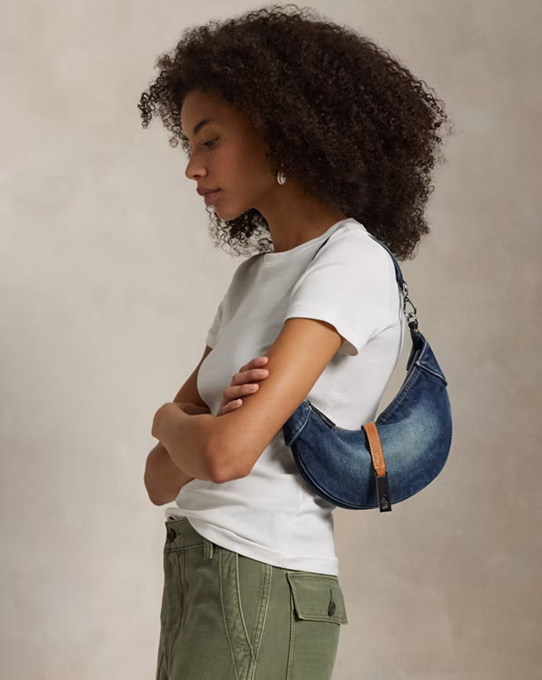 Polo ID Denim Mini Shoulder Bag