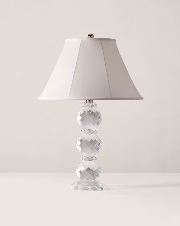 Faceted Crystal Lamp