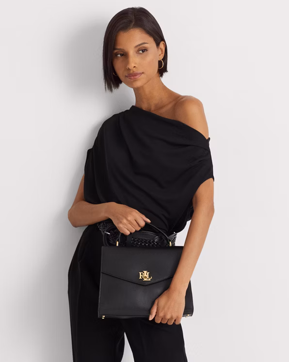 Leather Medium Farrah Satchel