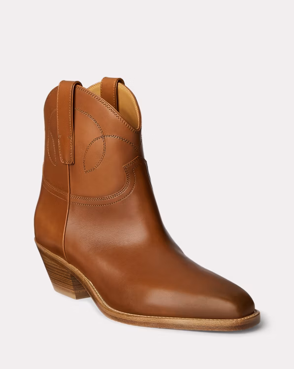 Jayme Burnished Calfskin Bootie