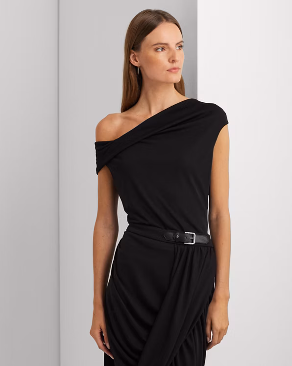 Stretch Jersey Off-the-Shoulder Top