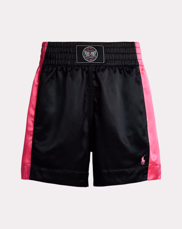 Pink Pony Satin Boxing Short