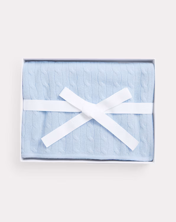 Cable-Knit Cashmere Blanket