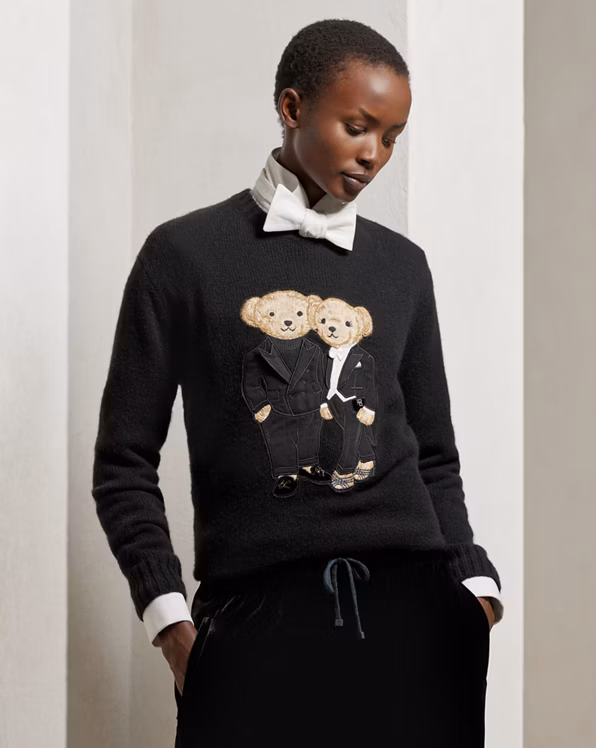Tuxedo Polo Bears Cashmere Jumper