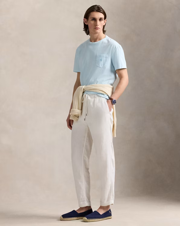 Custom Slim Mineral-Dyed Pocket T-Shirt