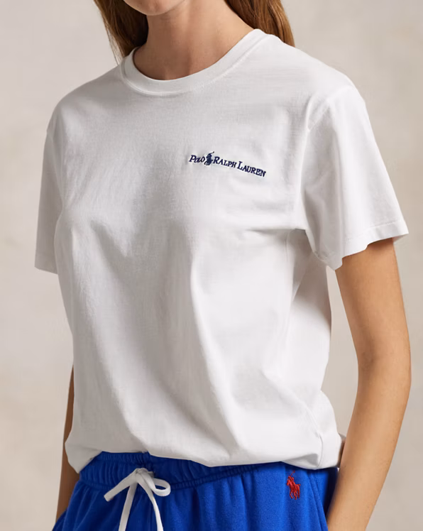 Logo Cotton Jersey Crewneck Tee