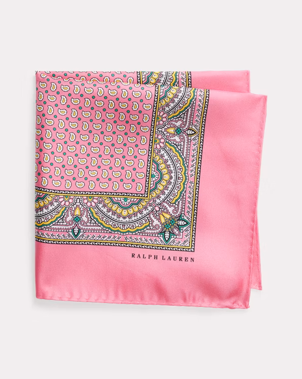 Print Silk Twill Pocket Square