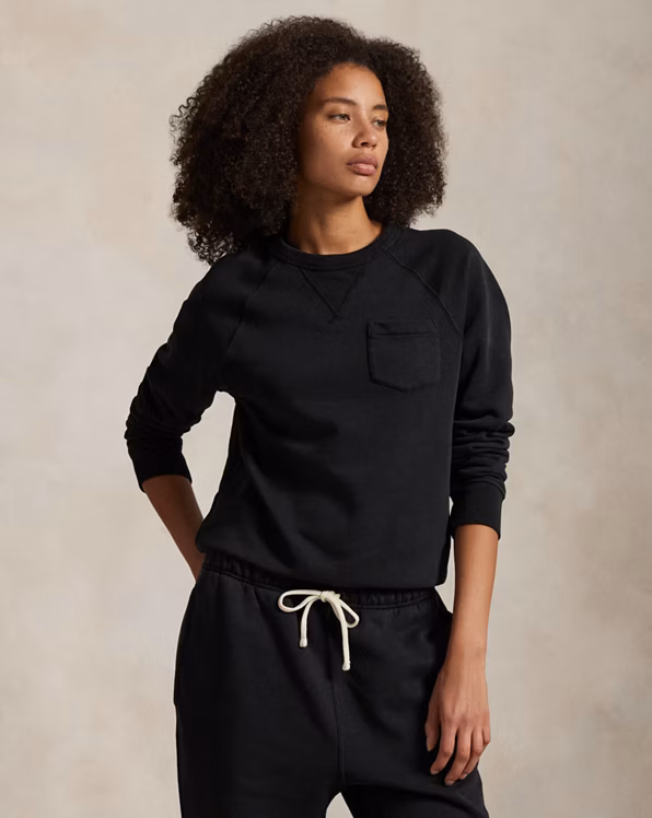 Garment-Dyed Fleece Sweatshirt