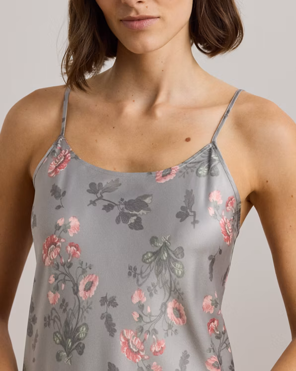 Floral Satin Ballet Nightgown