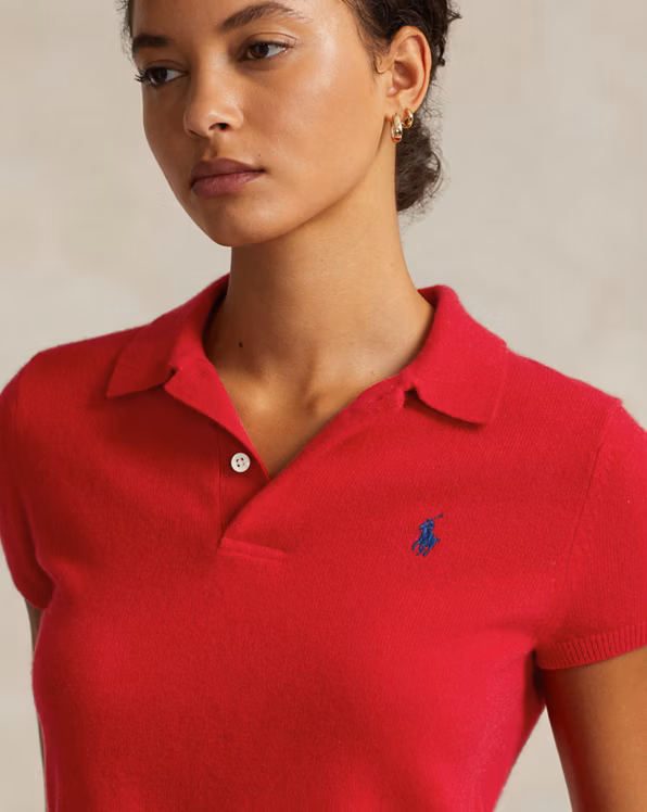 Slim Fit Cashmere Polo Shirt