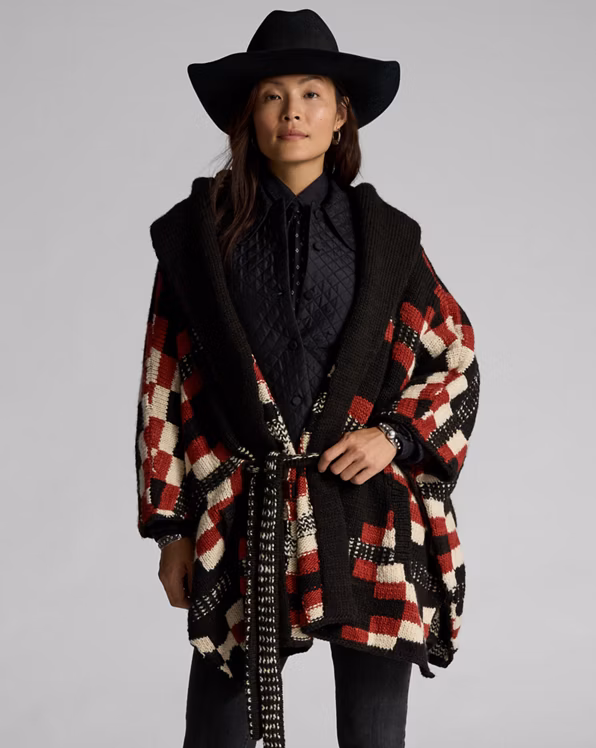 RRL x Zefren-M Hooded Wrap Cardigan