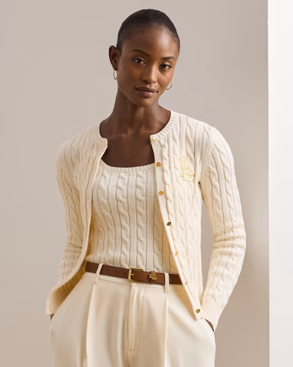 Cable-Knit Cotton Cardigan