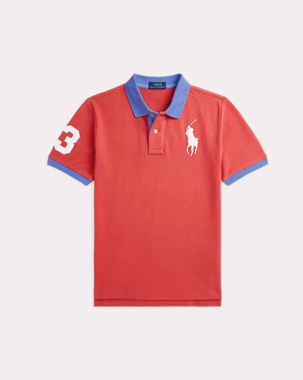 Big Pony Cotton Mesh Polo Shirt