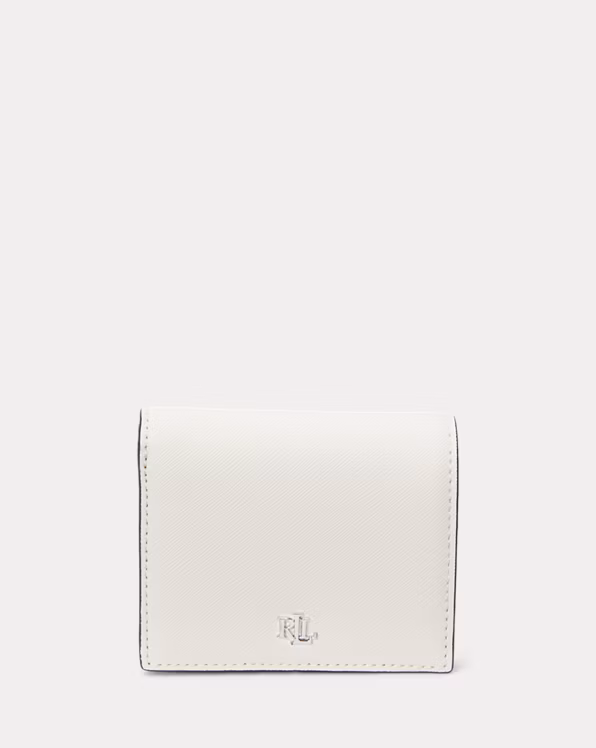 Crosshatch Leather Compact Wallet