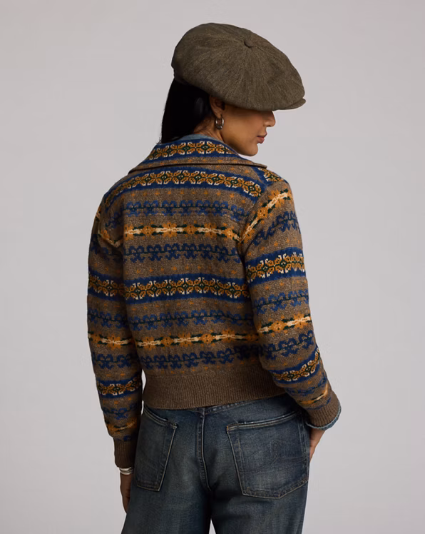 Fair Isle Jacquard Jumper Jacket