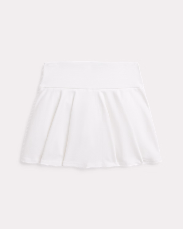Flounced Stretch Ponte Skort