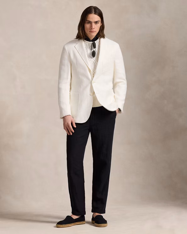 Aran-Knit Cotton Rollneck Jumper