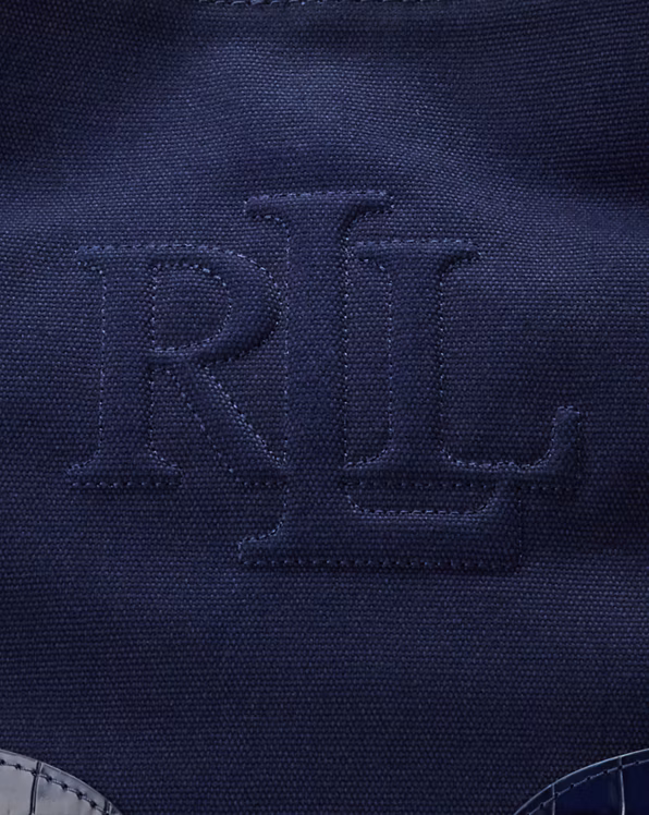 Canvas-Leather Medium Witley Bucket Bag