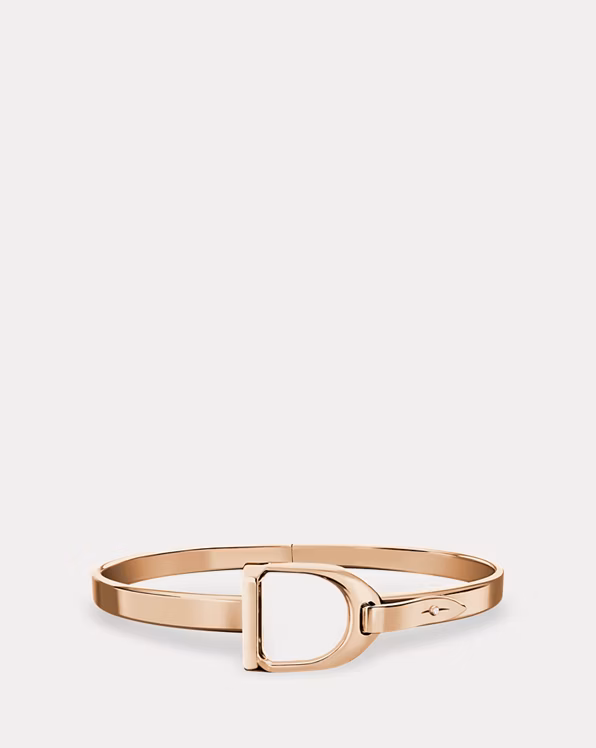 Rose Gold Stirrup Bangle