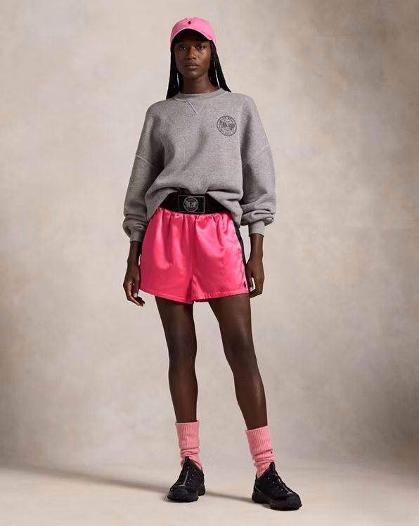 Pink Pony Satin Boxing Short