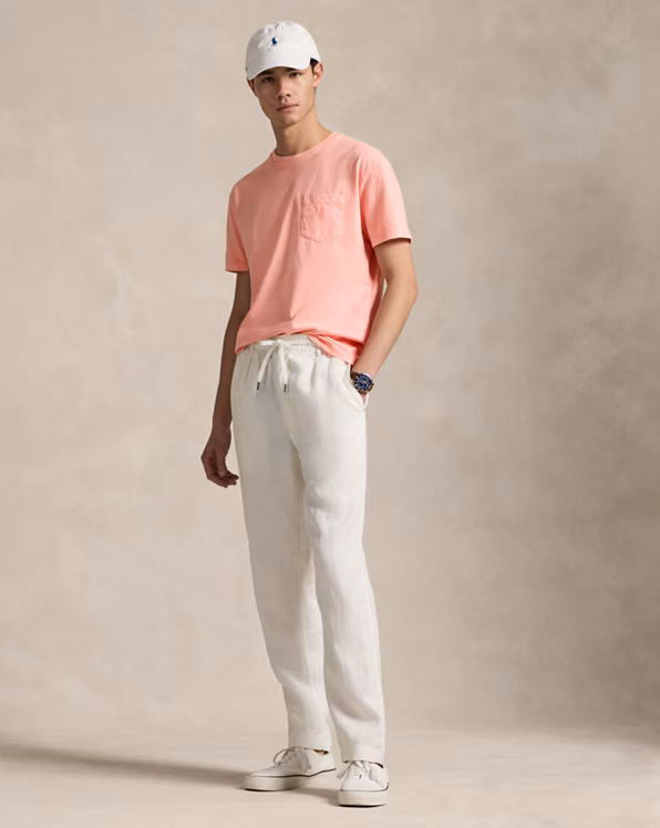 Custom Slim Mineral-Dyed Pocket T-Shirt