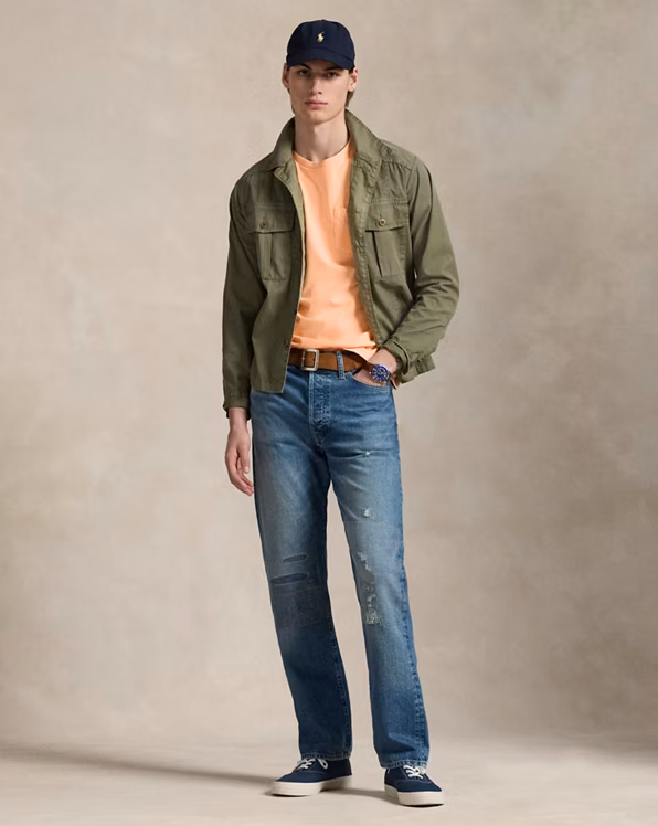 Custom Slim Mineral-Dyed Pocket T-Shirt