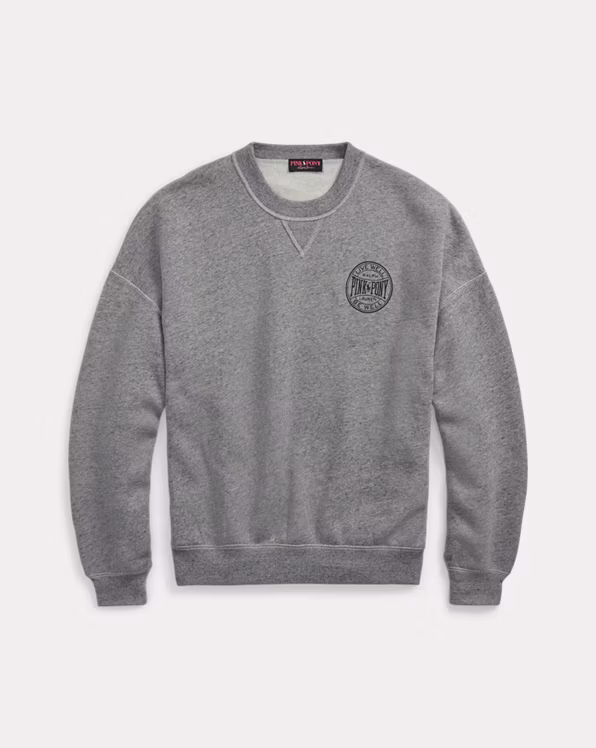 Pink Pony Logo Fleece Crewneck