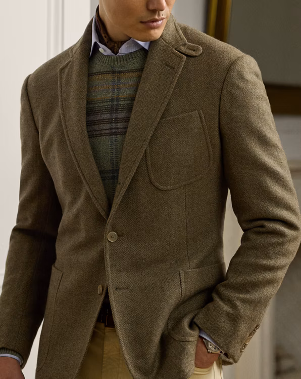 Kent Hand-Tailored Herringbone Jacket