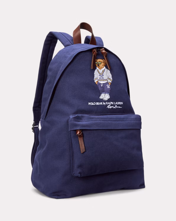 Polo Bear Canvas Backpack