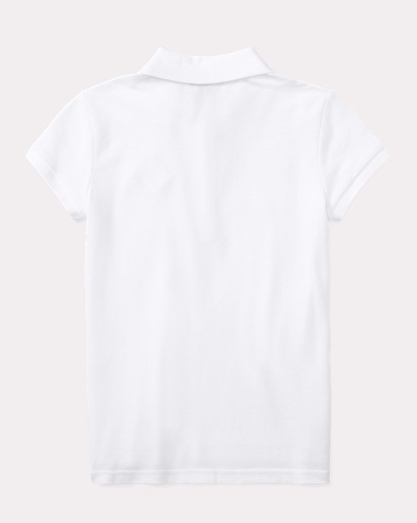 Stretch Cotton Mesh Polo Shirt