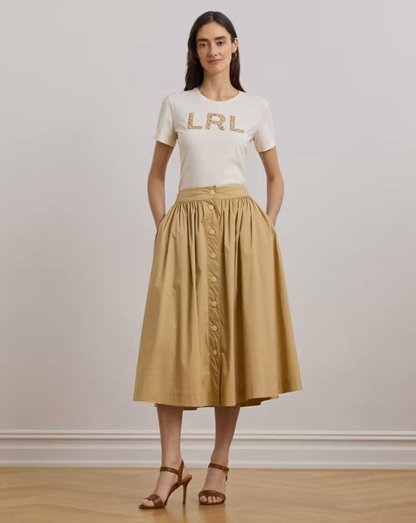 French Knot-Logo Cotton Jersey Tee