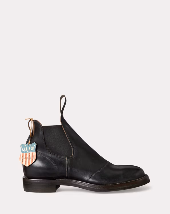 Hand-Burnished Leather Chelsea Boot