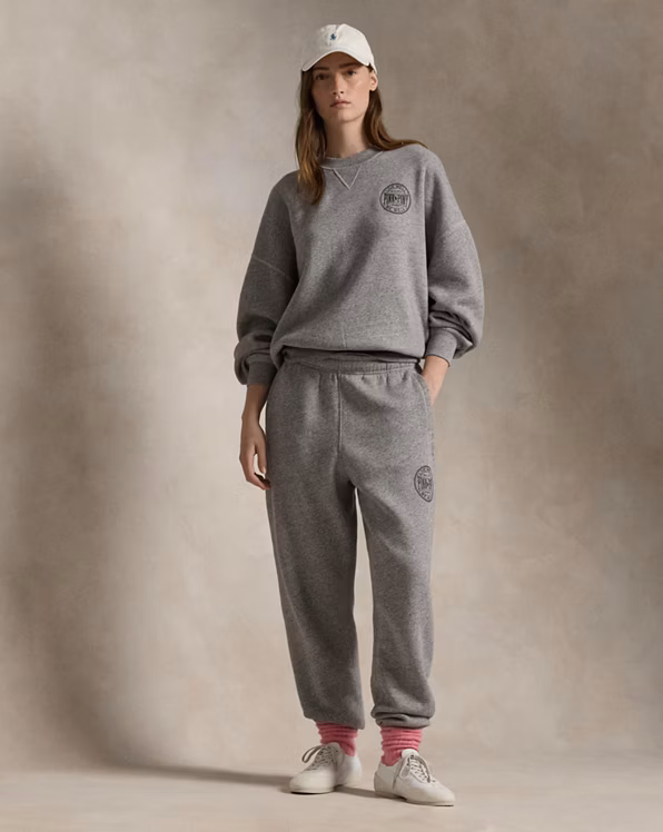 Pink Pony Logo Fleece Crewneck