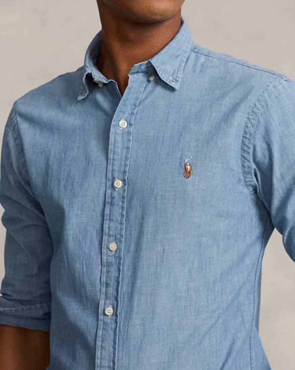 Slim Fit Chambray Shirt