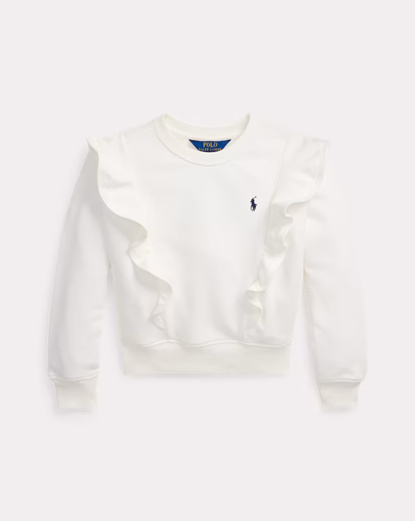 Ruffled French Terry Sweatshirt