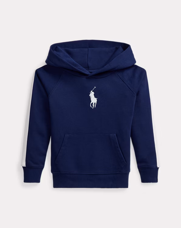 Striped Big Pony French Terry Hoodie