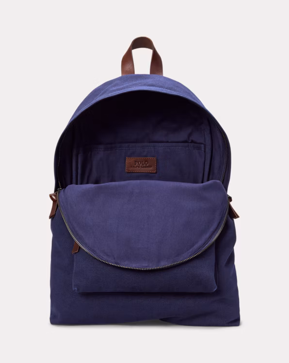 Polo Bear Canvas Backpack