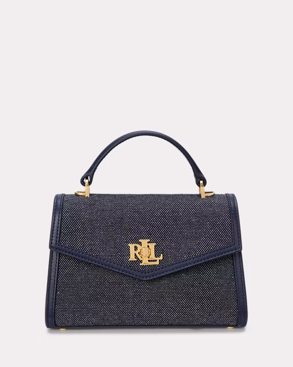 Canvas & Leather Small Farrah Satchel