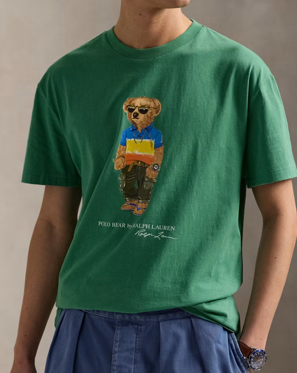 Custom Slim Fit Polo Bear Jersey T-Shirt