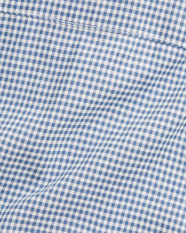 Gingham Cotton Shirt & Linen Short Set