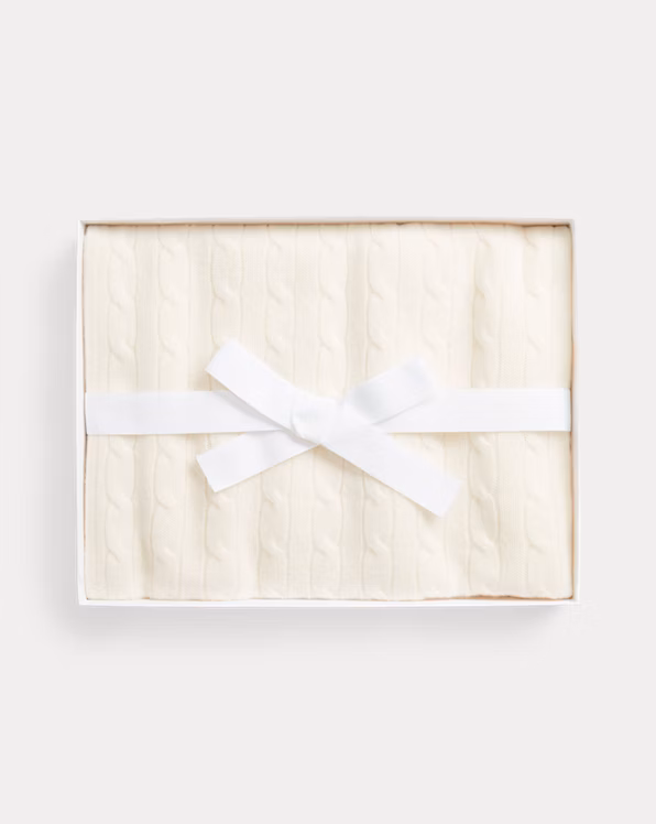 Cable-Knit Cashmere Blanket