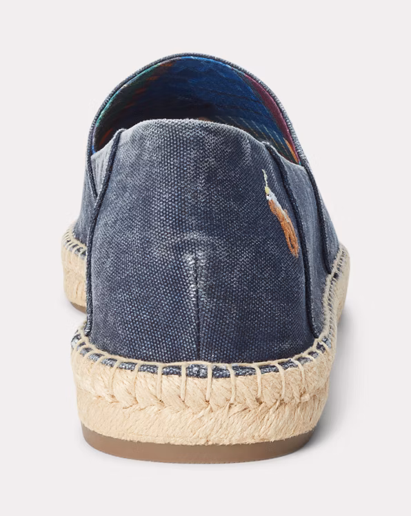 Cevio Washed Canvas Espadrille