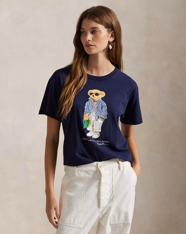 Polo Bear Cotton Jersey T-Shirt
