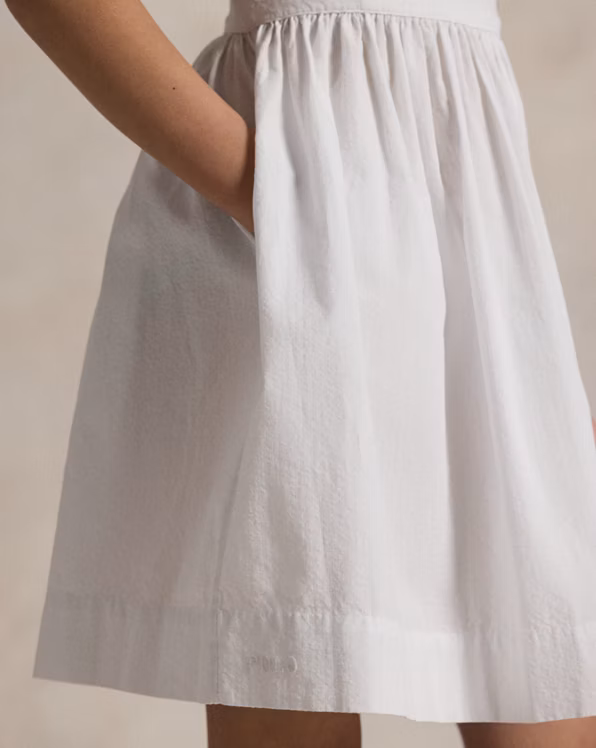 Cotton Seersucker Dress